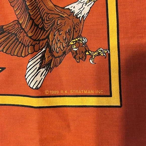 Very RARE Vintage 1989 Miller’s Daytona Beach Handkerchief Scarf 21x21 Harley